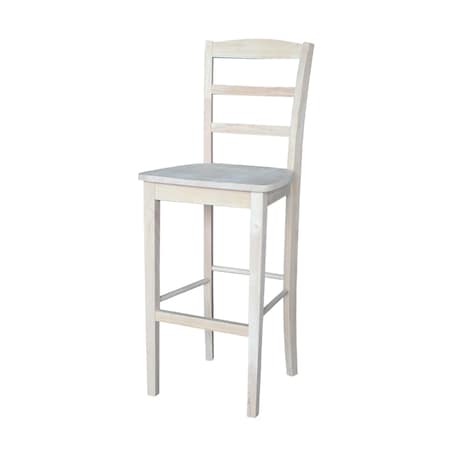 Whitewood Industries Solid Wood Madrid Counter Height Dining Stool - 30" Seat Height S-403
